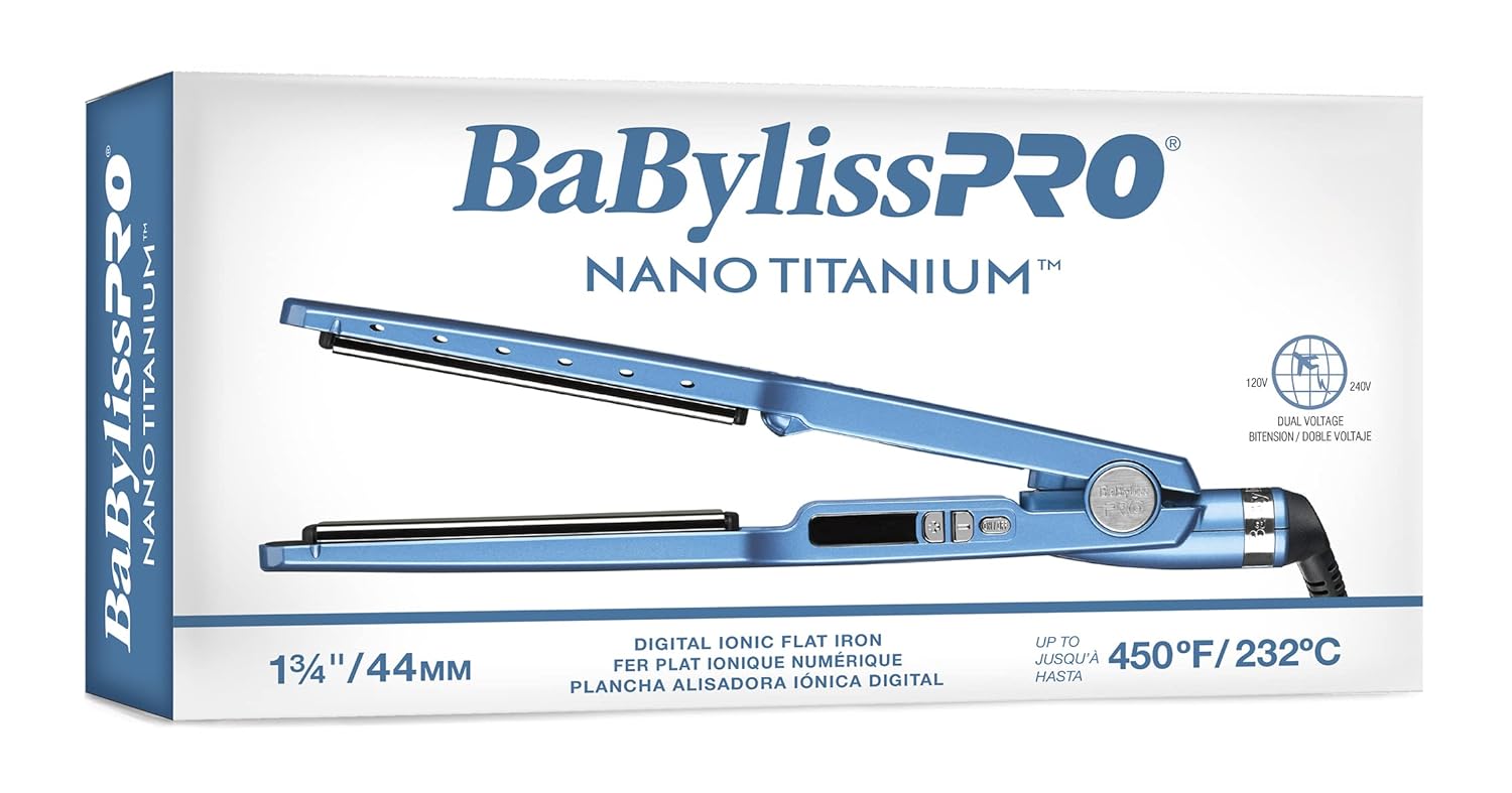 BaBylissPRO Nano Titanium Ionic Flat Iron - 1.75" (BNT4094TUC) — image 8
