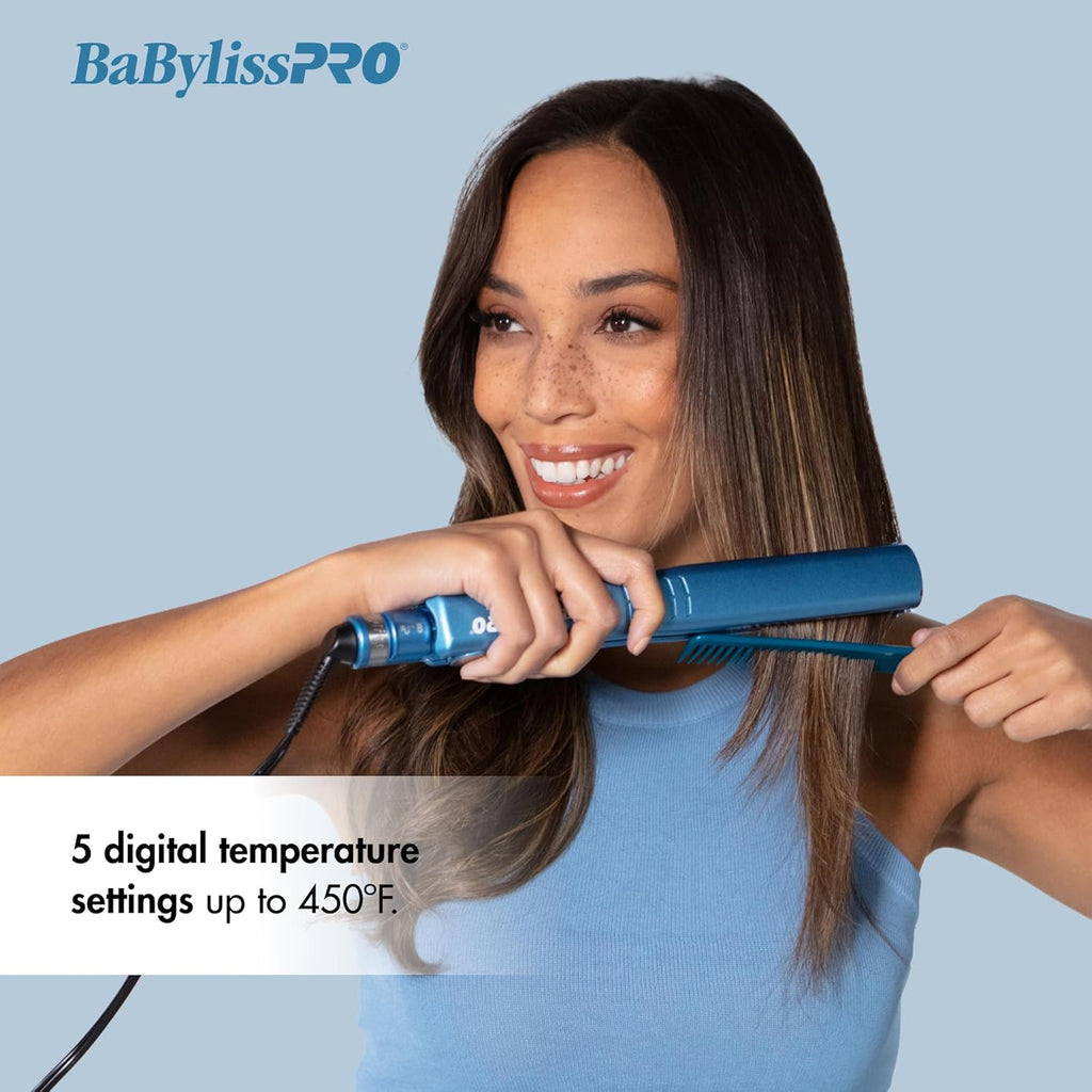BaBylissPRO Nano Titanium Dual Ionic Flat Iron - 1 1/4" (BNT9125TUC) — image 7