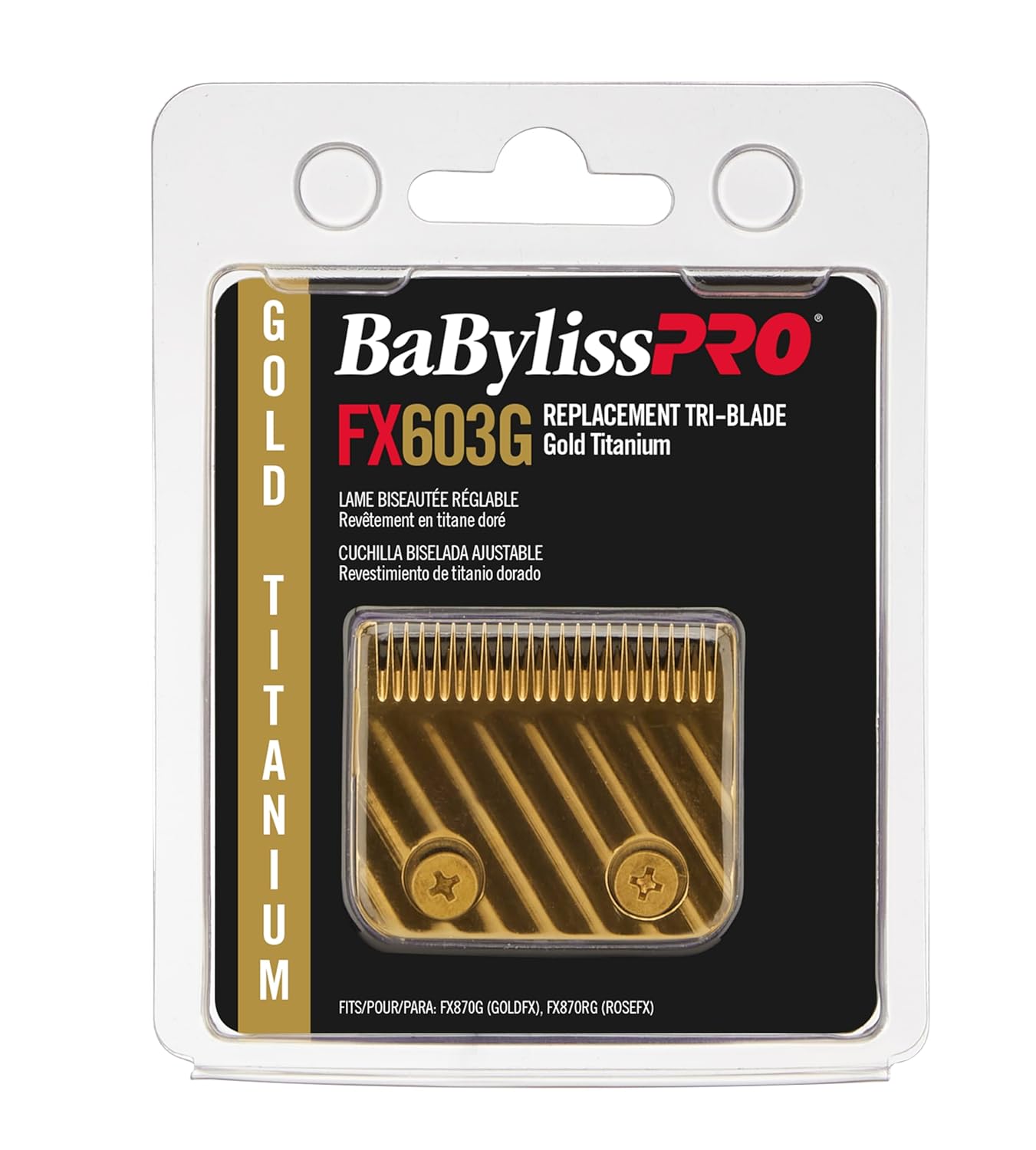 BaBylissPRO Replacement Gold Titanium Tri-Blade (603G) — image 5