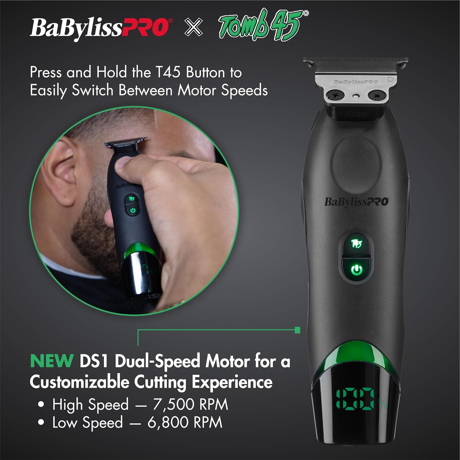 BaBylissPRO x Tomb45 Wireless-Charging Clipper & Trimmer Value Set (FXT45PPK) — image 4