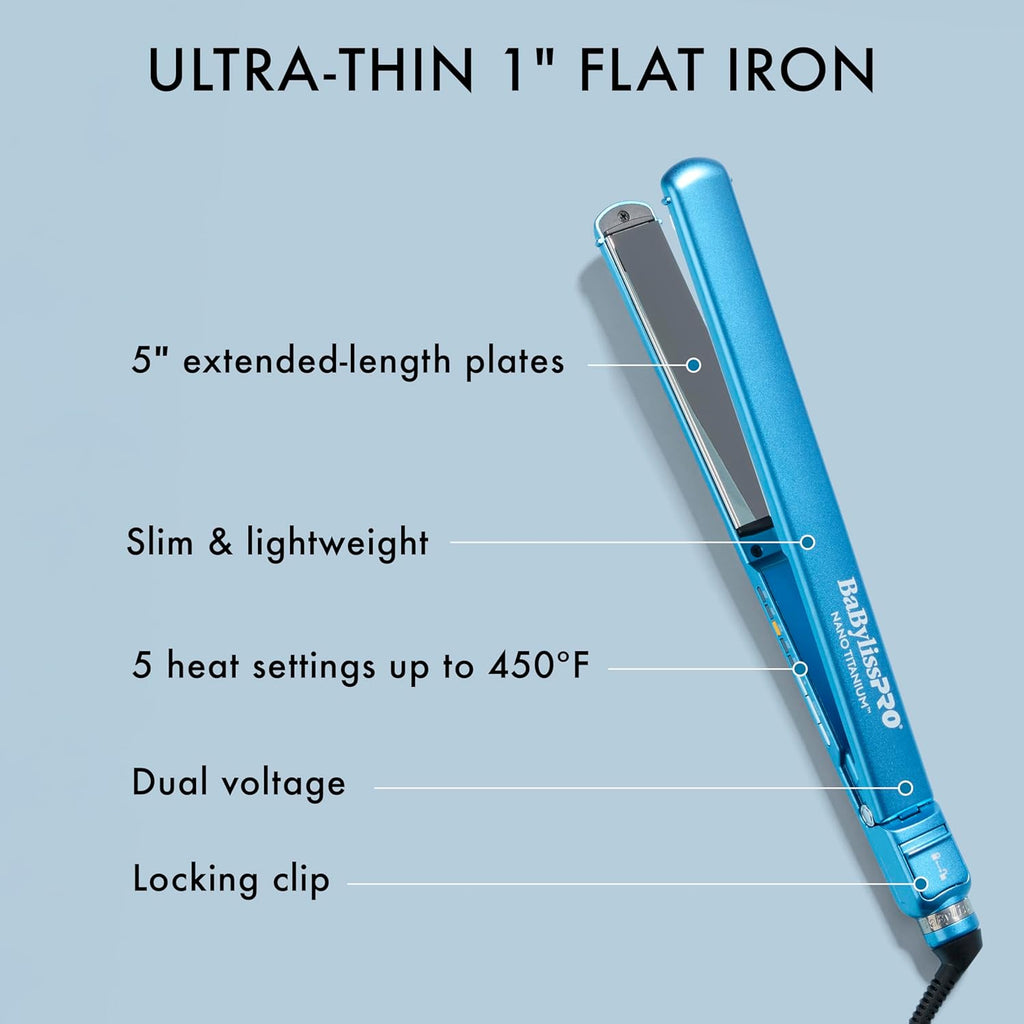 BaBylissPRO Nano Titanium Ultra-Thin Flat Iron — image 5