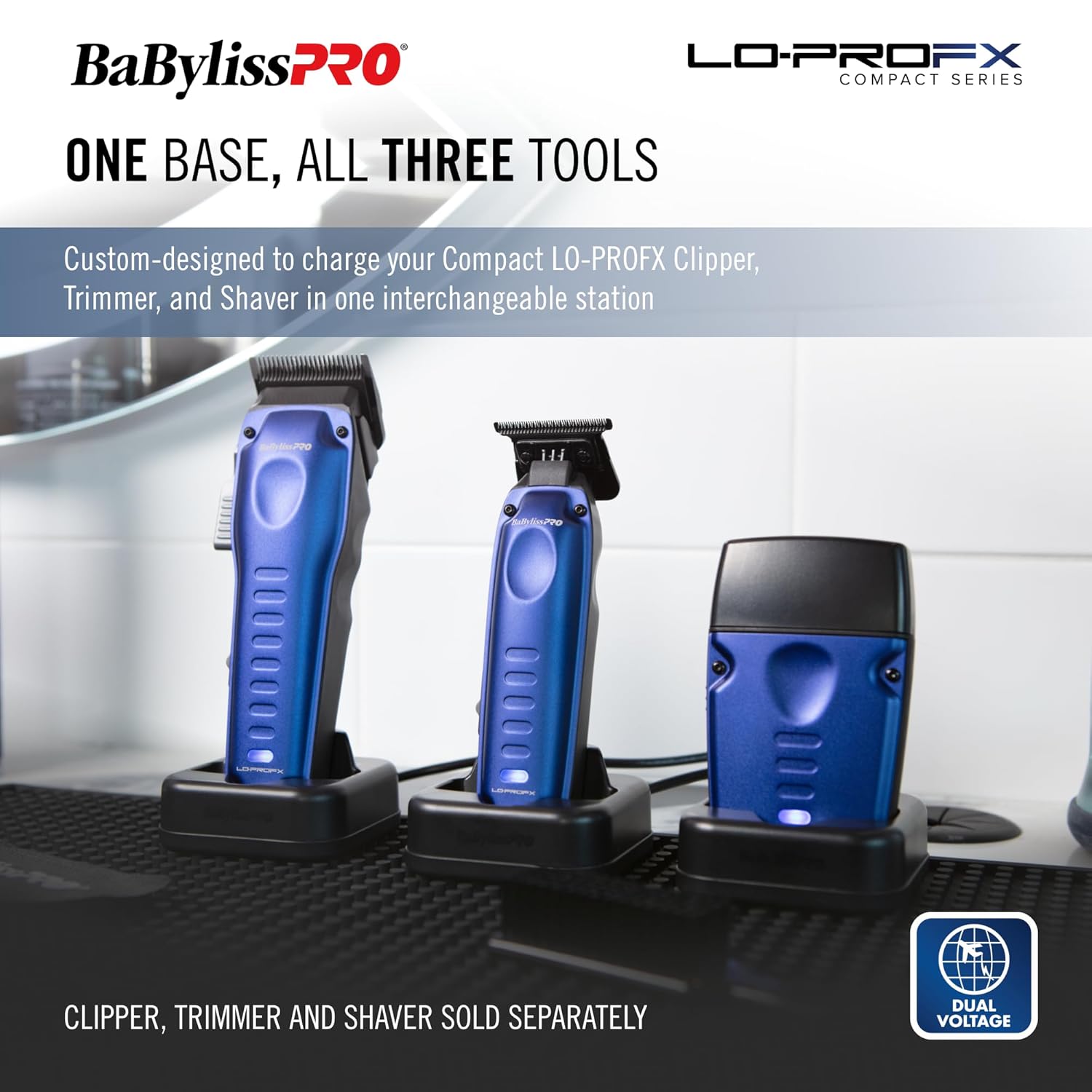 BaBylissPRO 3-in-1 Charging Stand for Compact LO-PRO FX Series Tools (FXCLPB) — image 8