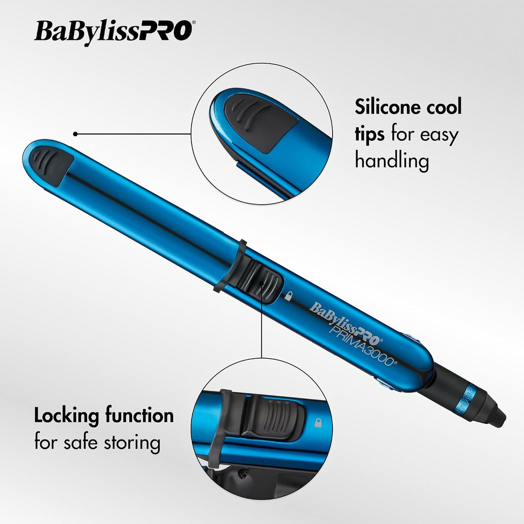 BaBylissPRO Limited Edition Nano Titanium 1.25" Prima Flat Iron & 1.25" Extended-Barrel Curling Iron Styling Set (BNTPP54MB) — image 6