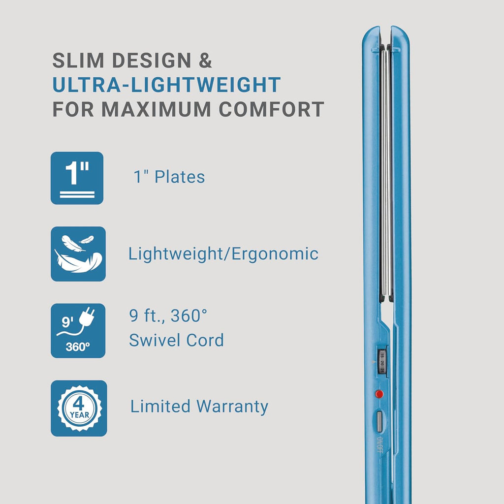 BaBylissPRO Nano Titanium 1" Compact & 1" Ultra-Thin Full SIze Flat Iron Value Set (BNTPP84) — image 3