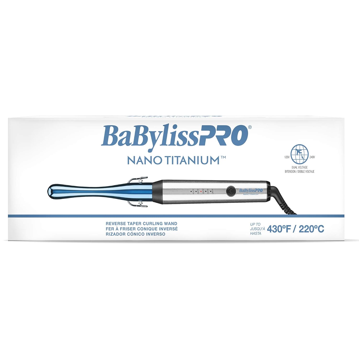 BaBylissPRO Nano Titanium Reverse Taper Curling Wand (BNTWRTUC) — image 4