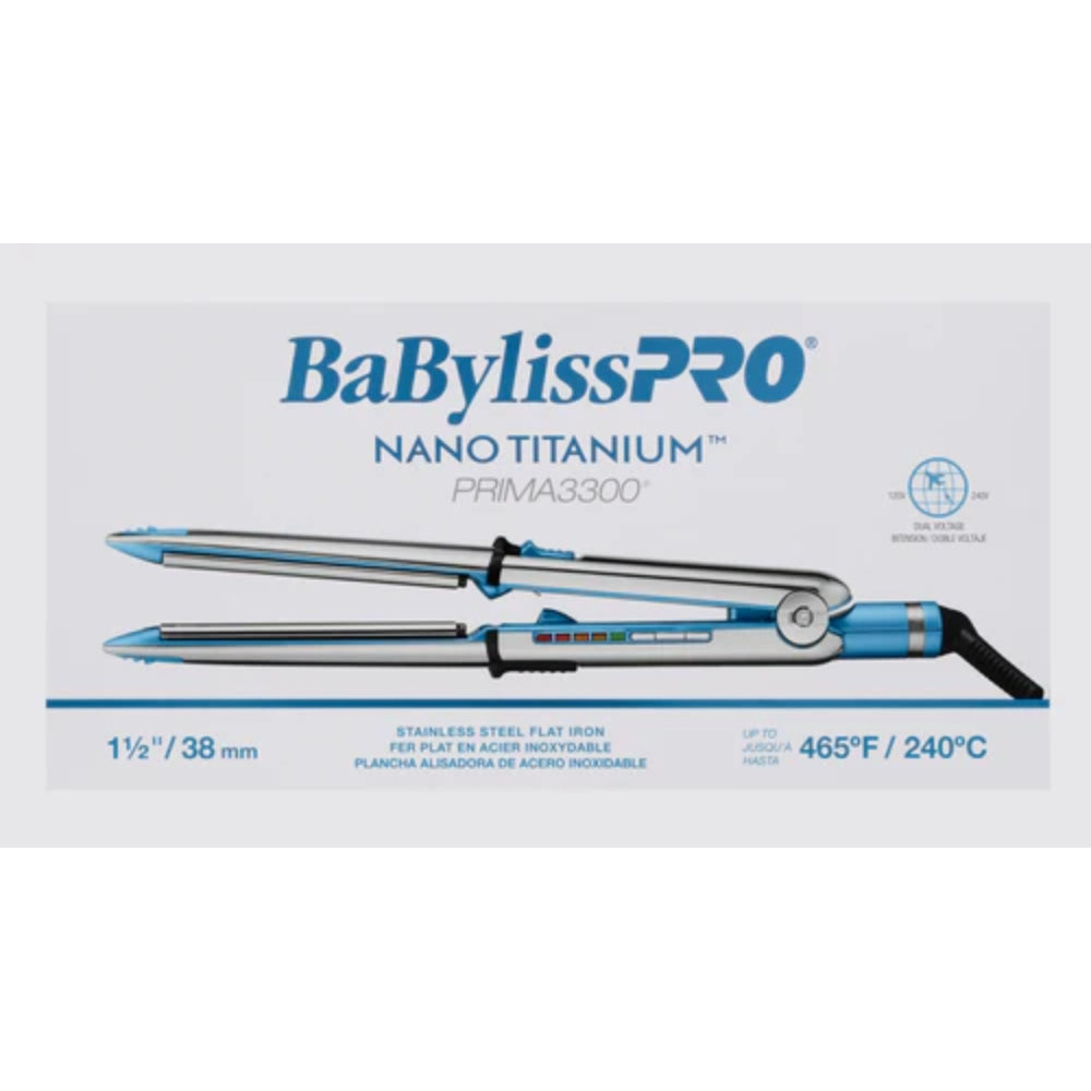 Babyliss Pro Nano Titanium Prima 3300 Flat Iron - 1.5" (BNT3300TUC) — image 7
