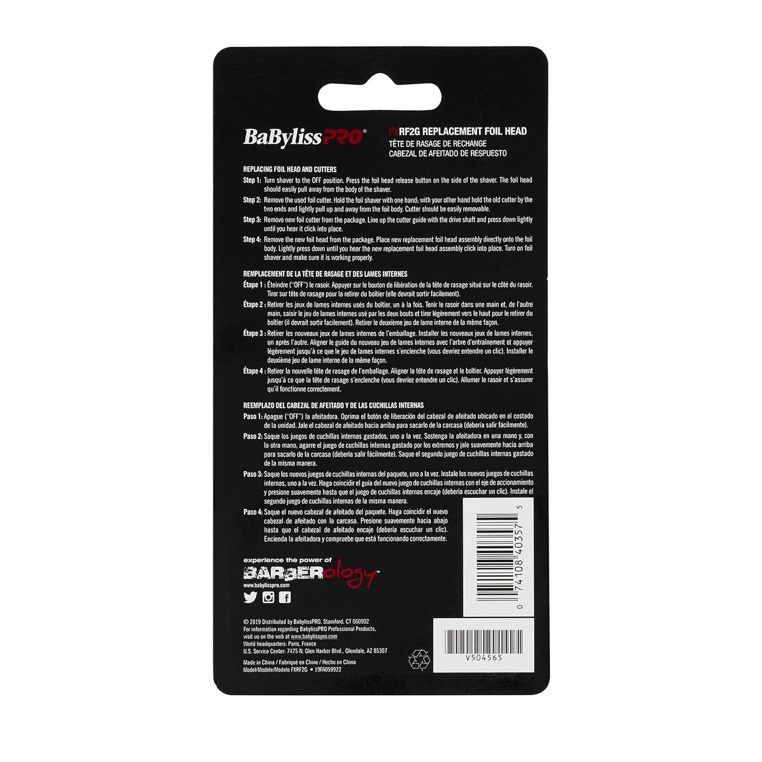 BaBylissPRO Replacement Double Foil & Cutter Bar - Gold (FXRF2G) — image 3