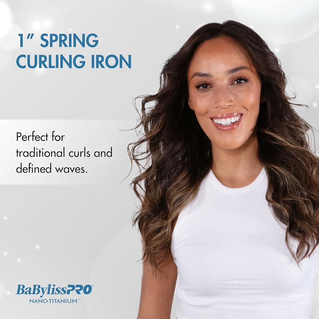 BaBylissPRO Nano Titanium Spring Curling Iron 1" (BNT100S) — image 7