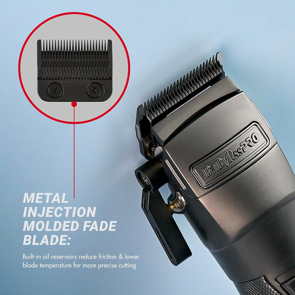 BaBylissPRO FXONE BLACKFX All-Metal Interchangeable-Battery Cordless Clipper (FX899MB) — image 14