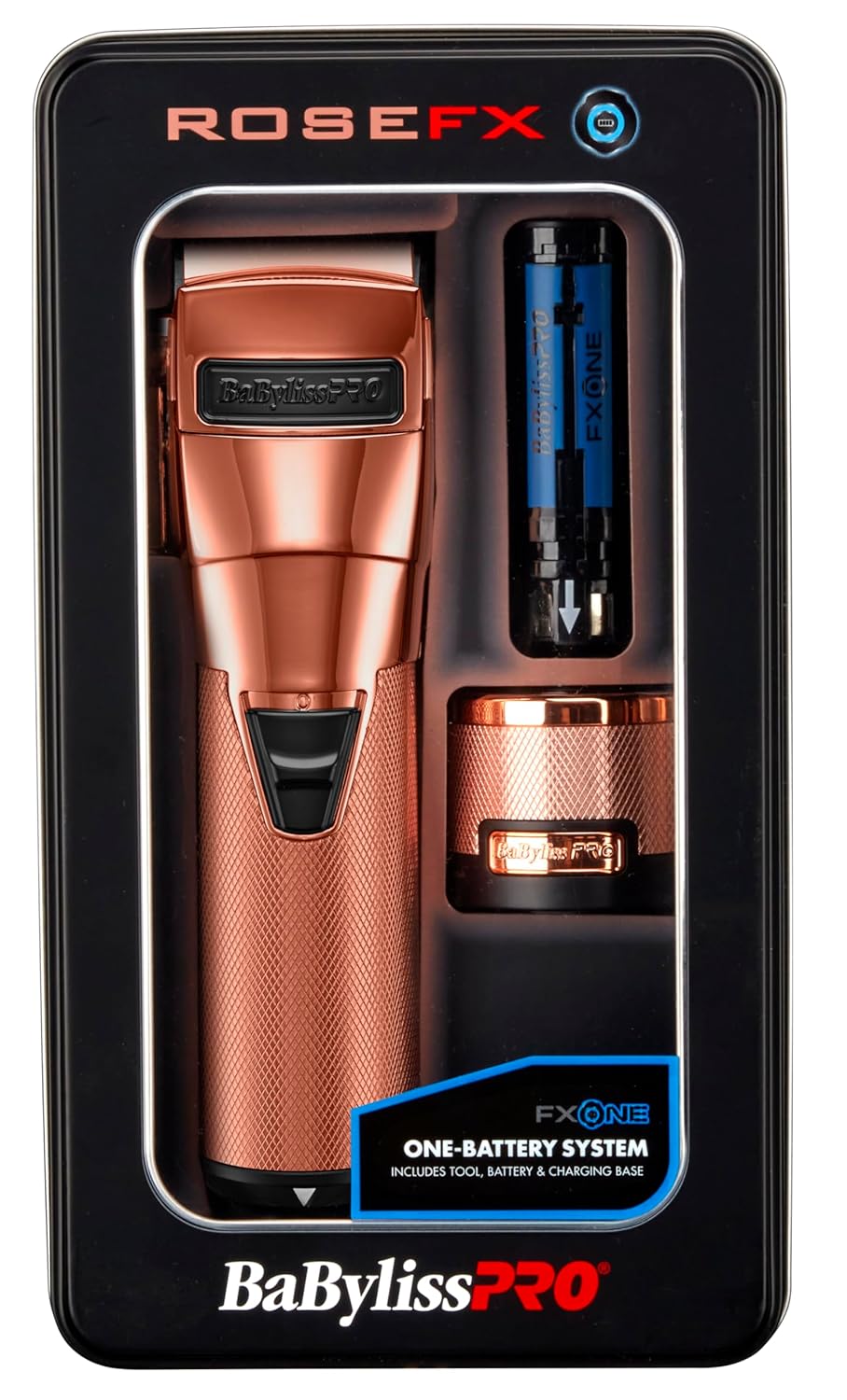 BaBylissPRO FXOne Rose GoldFX All-Metal Interchangeable Battery Cordless Clipper (FX899RG) — image 7