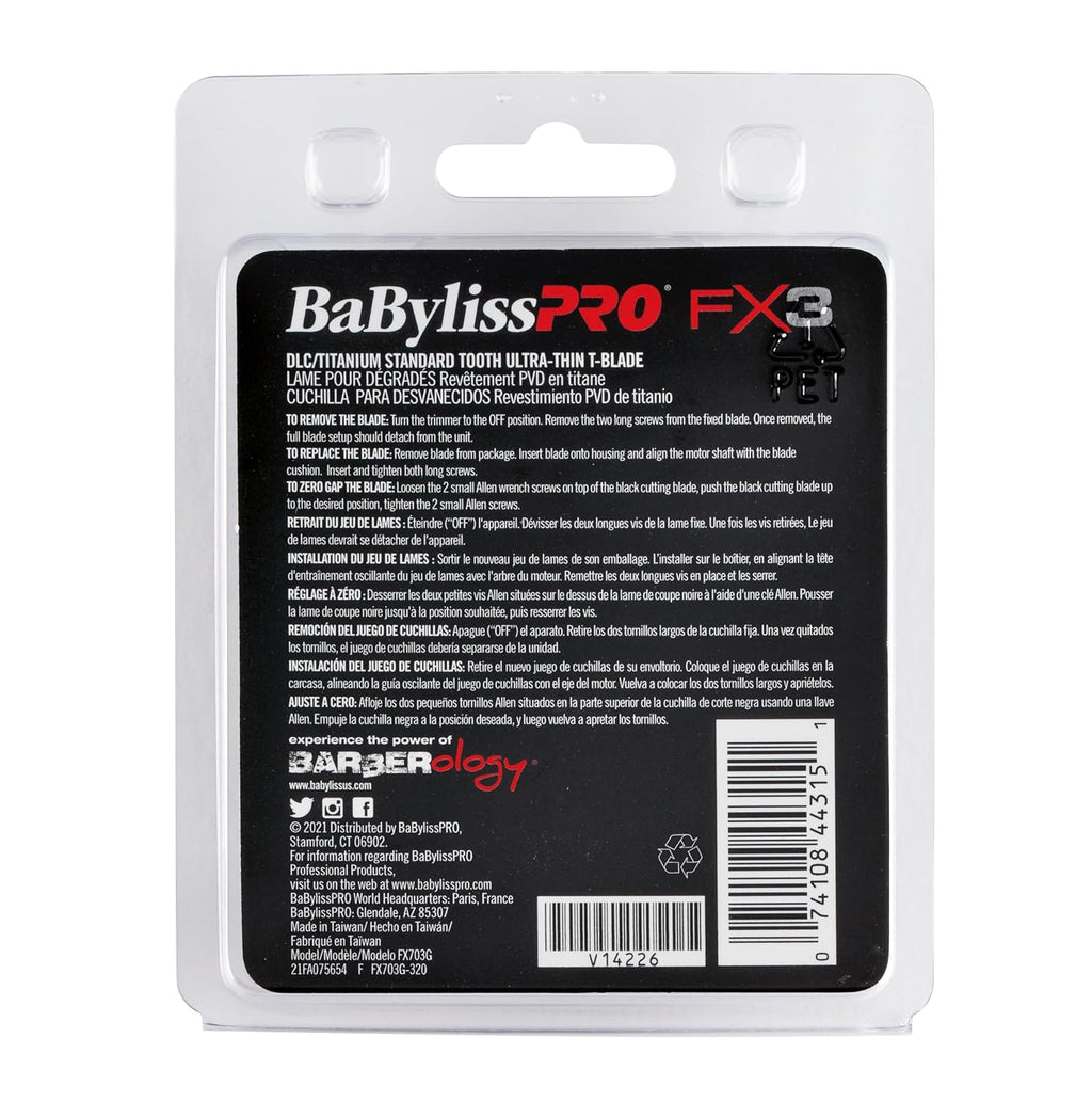 BaBylissPRO DLC/Titanium Ultra-Thin Zero Gap Replacement Blade (FX703G) — image 7