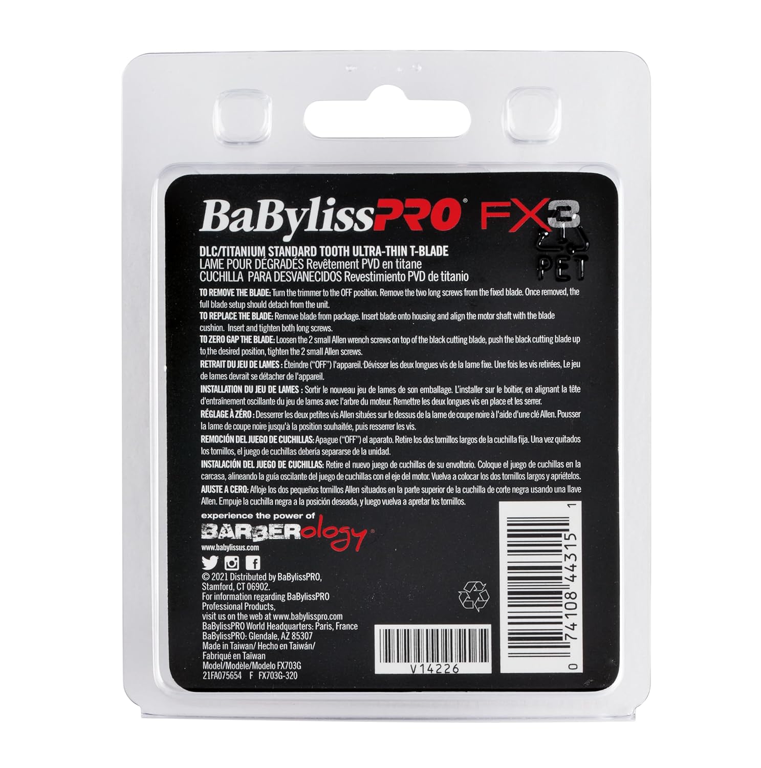 BaBylissPRO DLC/Titanium Ultra-Thin Zero Gap Replacement Blade (FX703G) — image 7