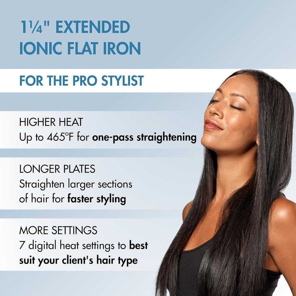 BaBylissPRO Nano Titanium Extended Ionic Flat Iron - 1 1/4" (BNT9091TXL) — image 11