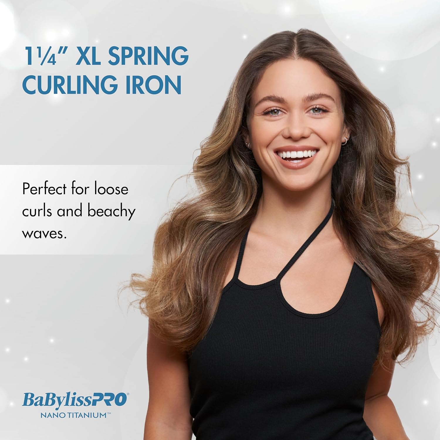 BaBylissPRO Limited Edition Black & Blue Nano Titanium Extended Barrel Curling Iron - 1.25" (BNTWMB125XLUC) — image 4