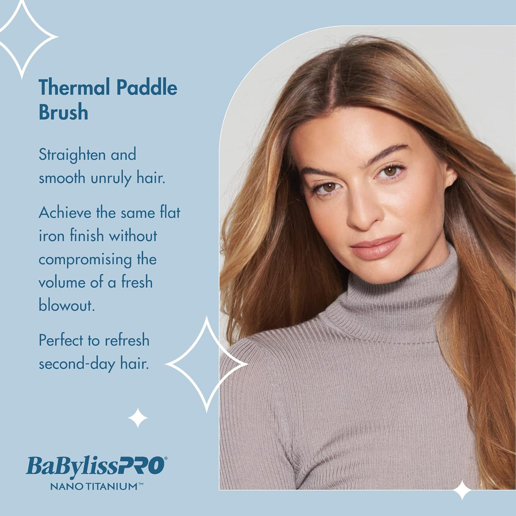 BaBylissPRO Nano Titanium Ionic Thermal Paddle Brush (BNTPB1UC) — image 5