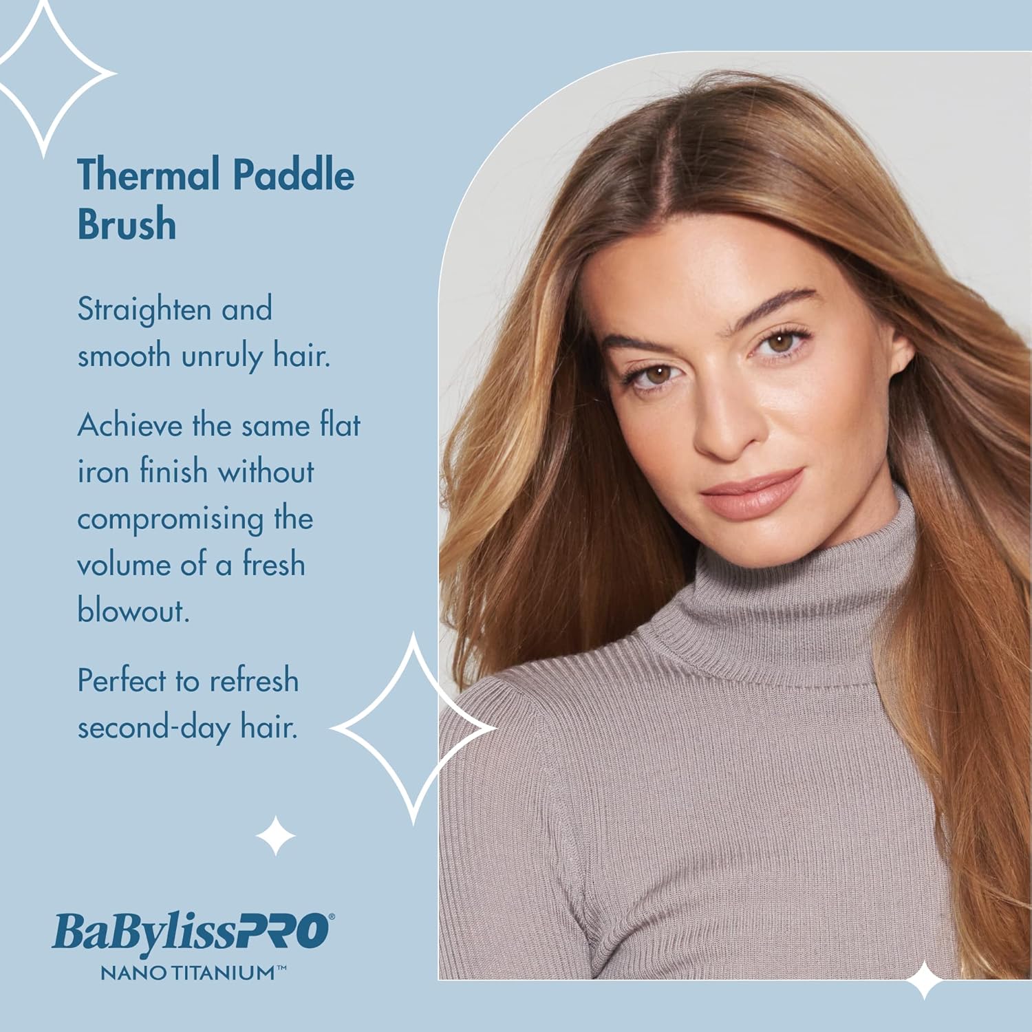 BaBylissPRO Nano Titanium Ionic Thermal Paddle Brush (BNTPB1UC) — image 5