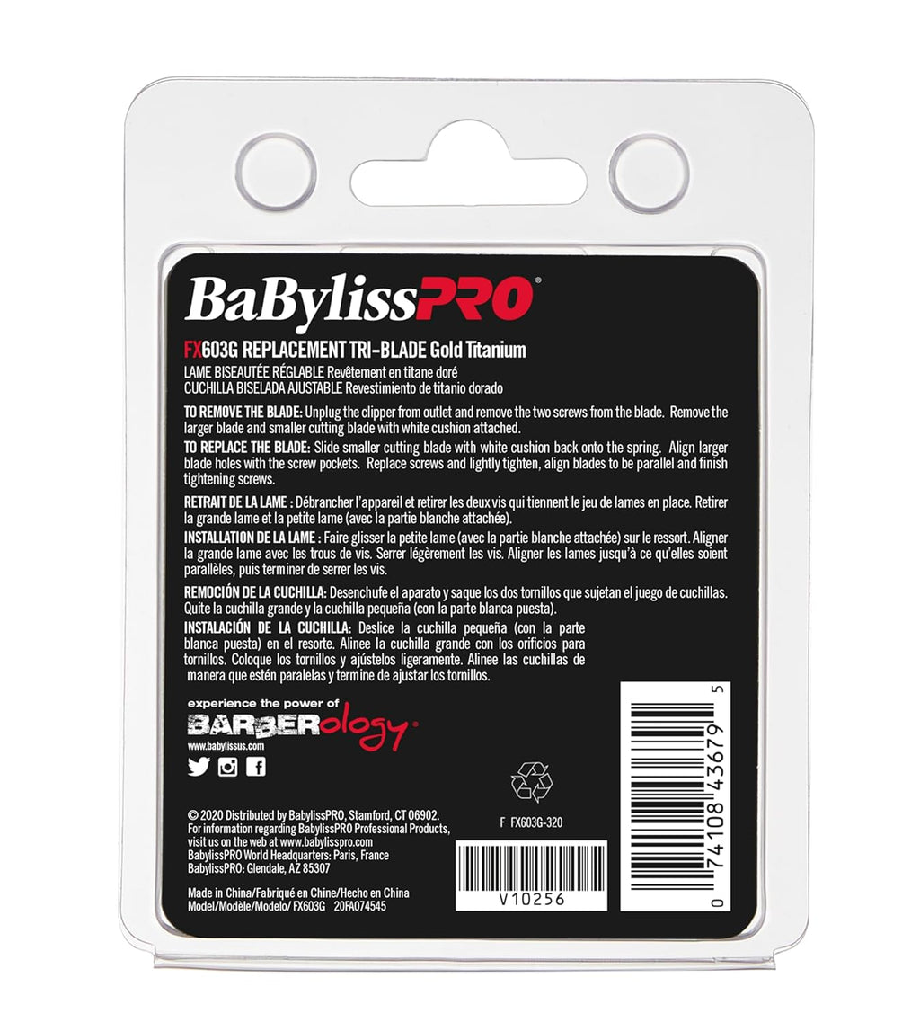 BaBylissPRO Replacement Gold Titanium Tri-Blade (603G) — image 6