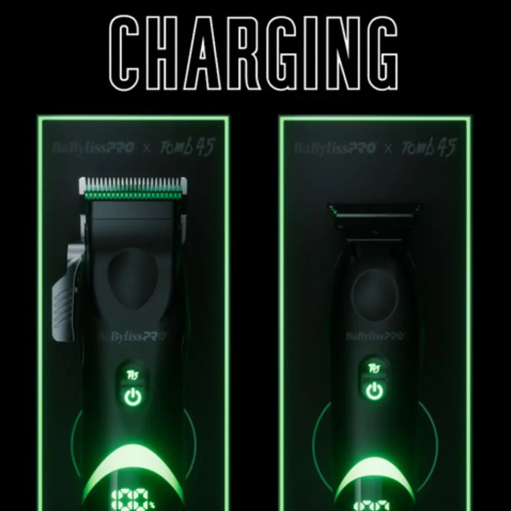 Babyliss Pro x Tomb45 Wireless Charging Clipper, Trimmer, Blow Dryer, and Charging Mats (Combo)