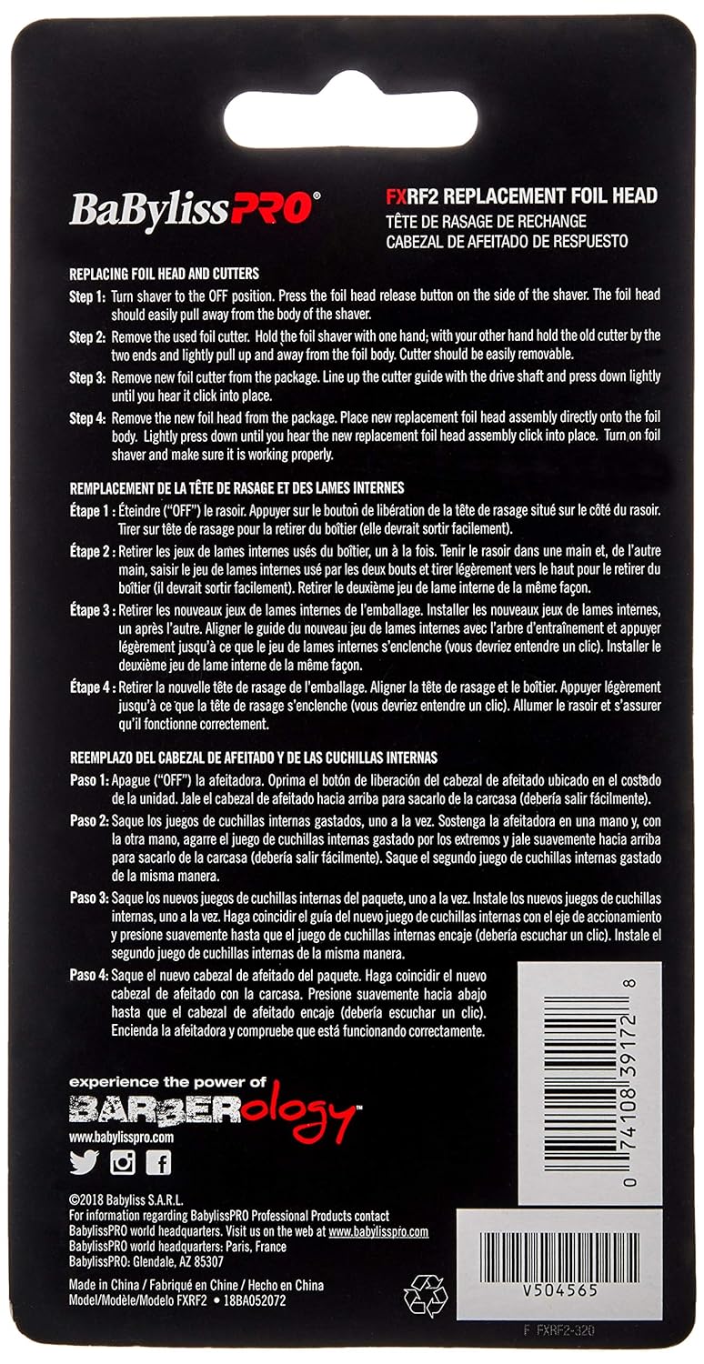 BaBylissPRO Replacement Double Foil & Cutter for FXFS2 (FXRF2) — image 4