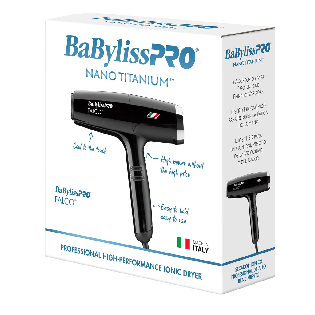BaBylissPRO Nano Titanium Professional Italian High-Speed Falco Hair Dryer (BNT8550) — image 8
