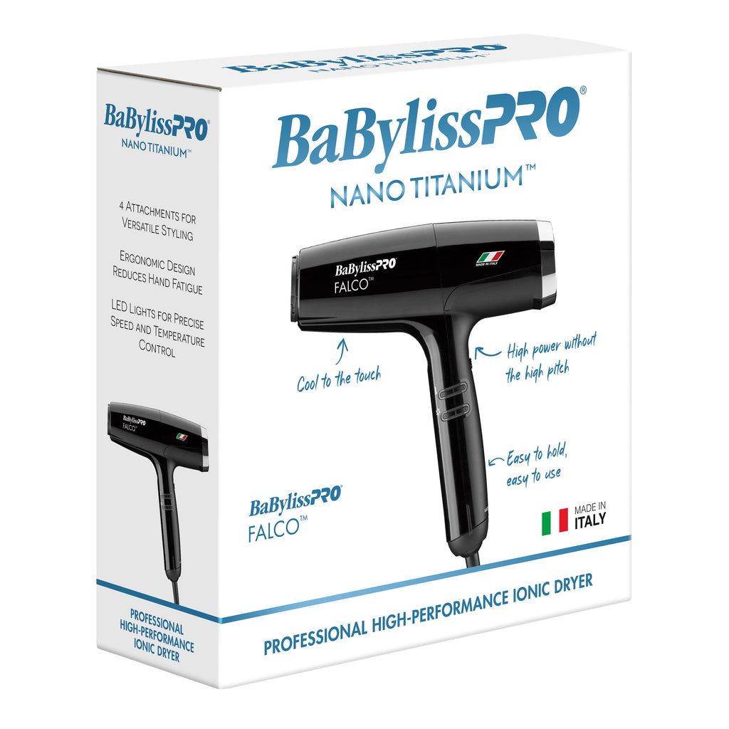 BaBylissPRO Nano Titanium Professional Italian High-Speed Falco Hair Dryer (BNT8550) — image 9