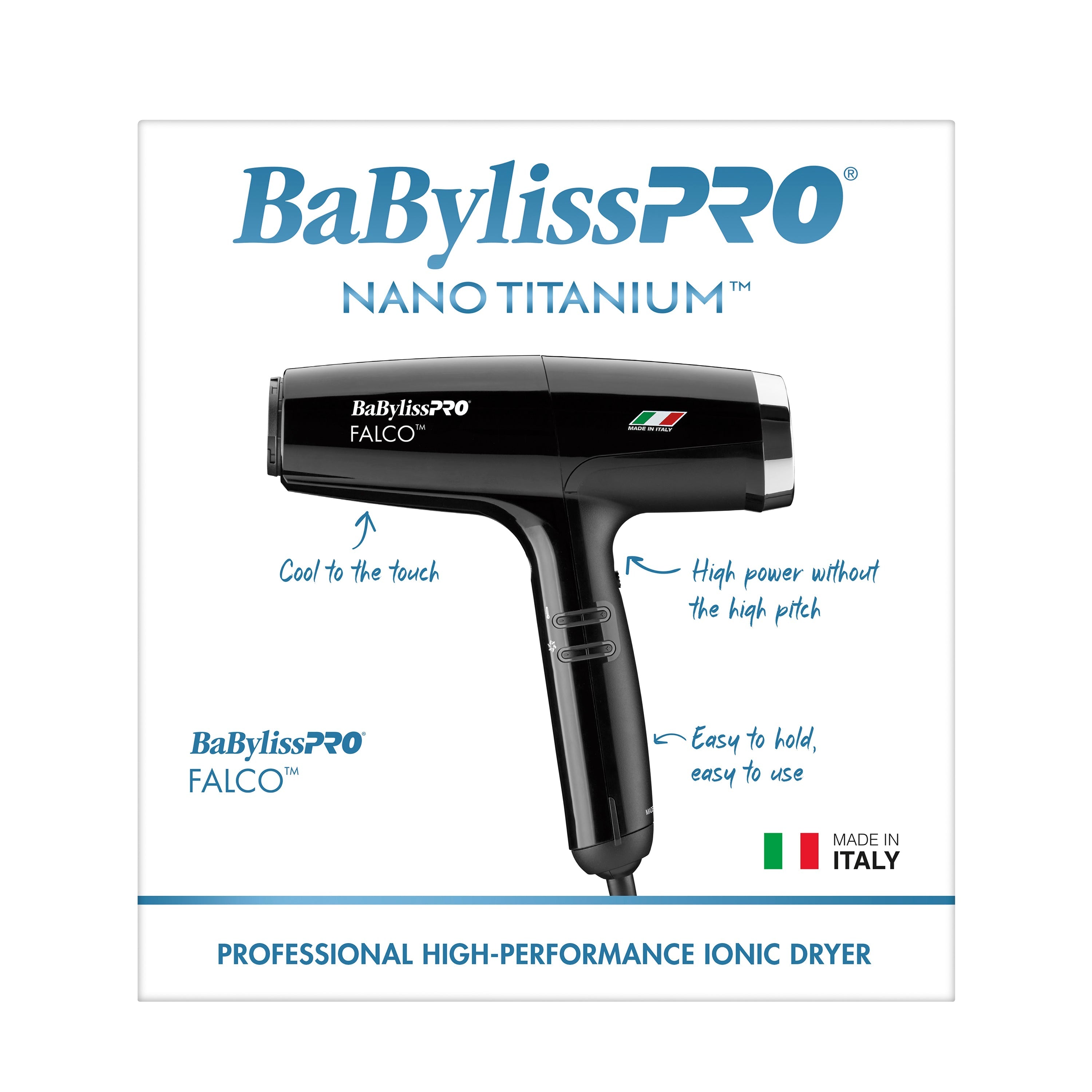 BaBylissPRO Nano Titanium Professional Italian High-Speed Falco Hair Dryer (BNT8550) — image 7