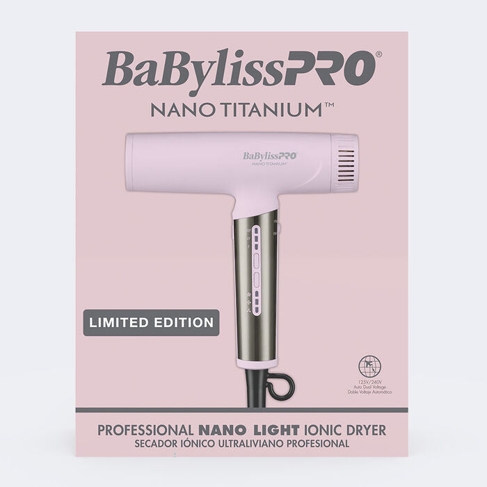 BaBylissPRO Limited Edition Nano Titanium Nano Light Ionic Dryer - Pink (BNTC9200PK) — image 3