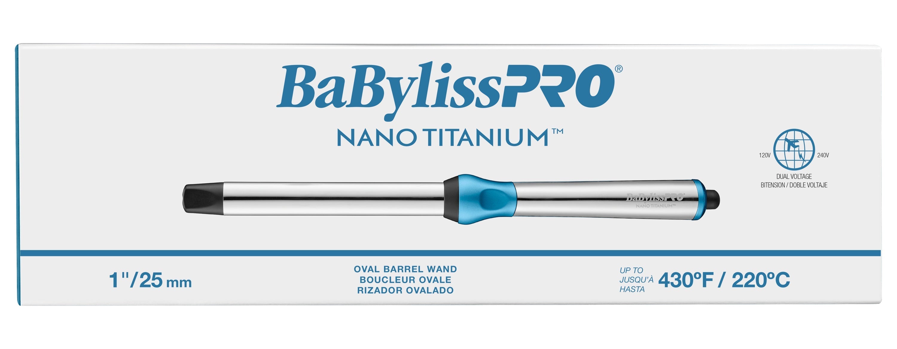 BaBylissPRO Nano Titanium Oval Barrel Curling Wand — image 6