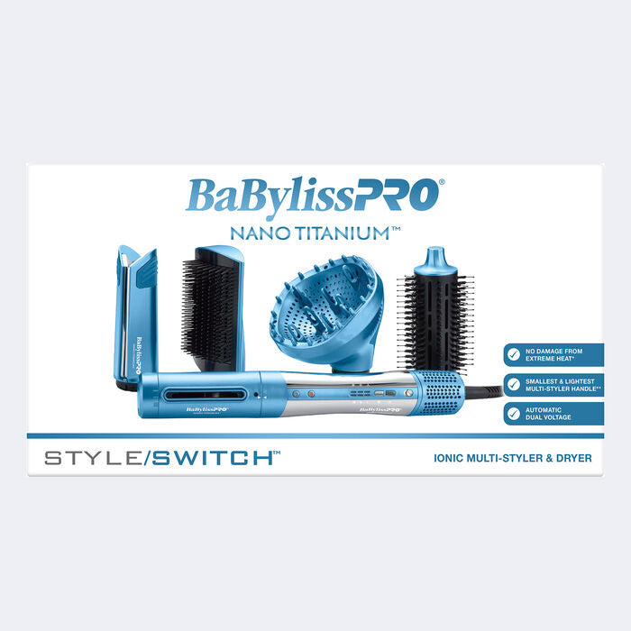 BaBylissPRO Nano Titanium StyleSwitch Ionic Mulit-Styler & Dryer (BNTSS-5PK) — image 19