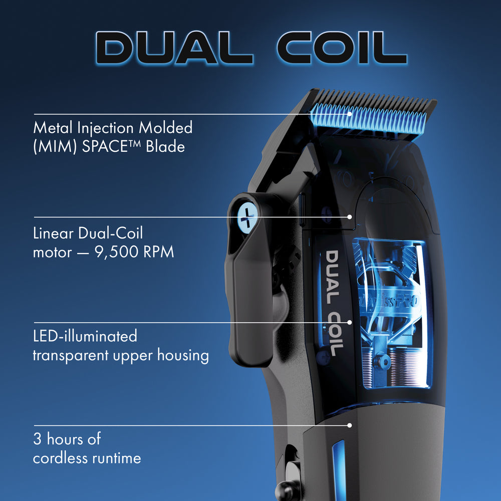 BaBylissPRO High-Performance Dual-Coil Motor Cordless Clipper + Trimmer (Bundle) (FX95C + FX95T)