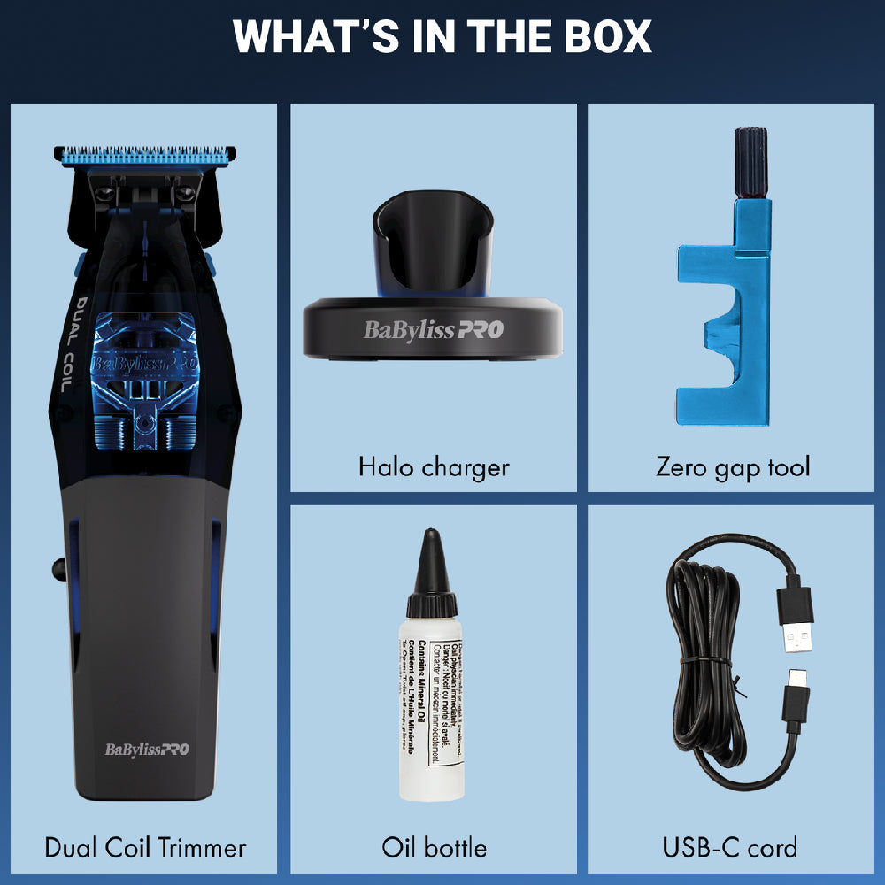 BaBylissPRO High-Performance Dual-Coil Motor Cordless Clipper + Trimmer (Bundle) (FX95C + FX95T)
