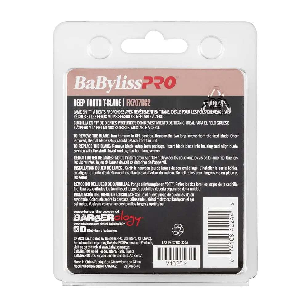 BaByliss Pro RoseFX Titanium Trimmer Blade - Deep Tooth (FX707RG2)