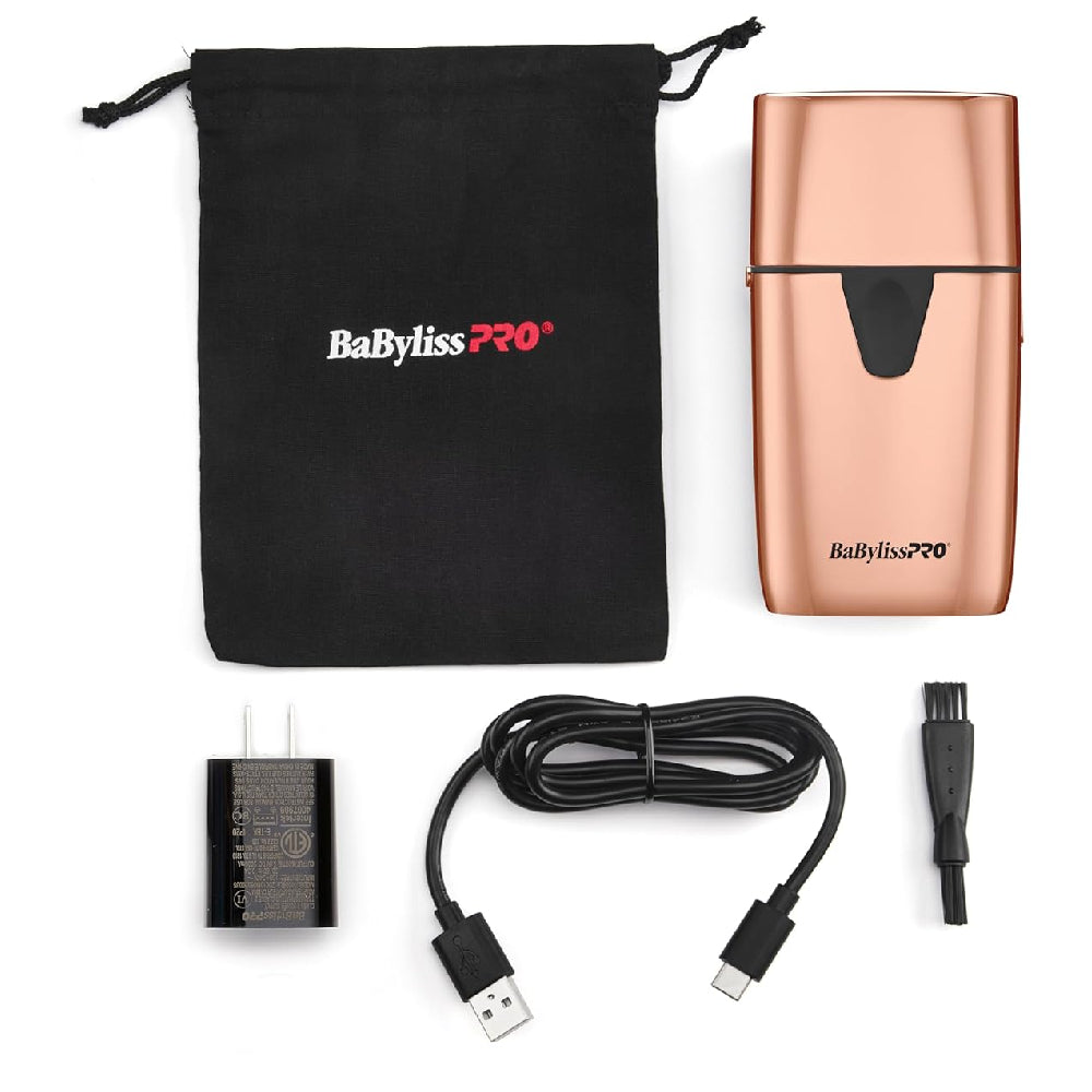 BaByliss Pro UV Foil Cordless Double Foil Shaver - Rose Gold (FXLFS2RG) — image 5