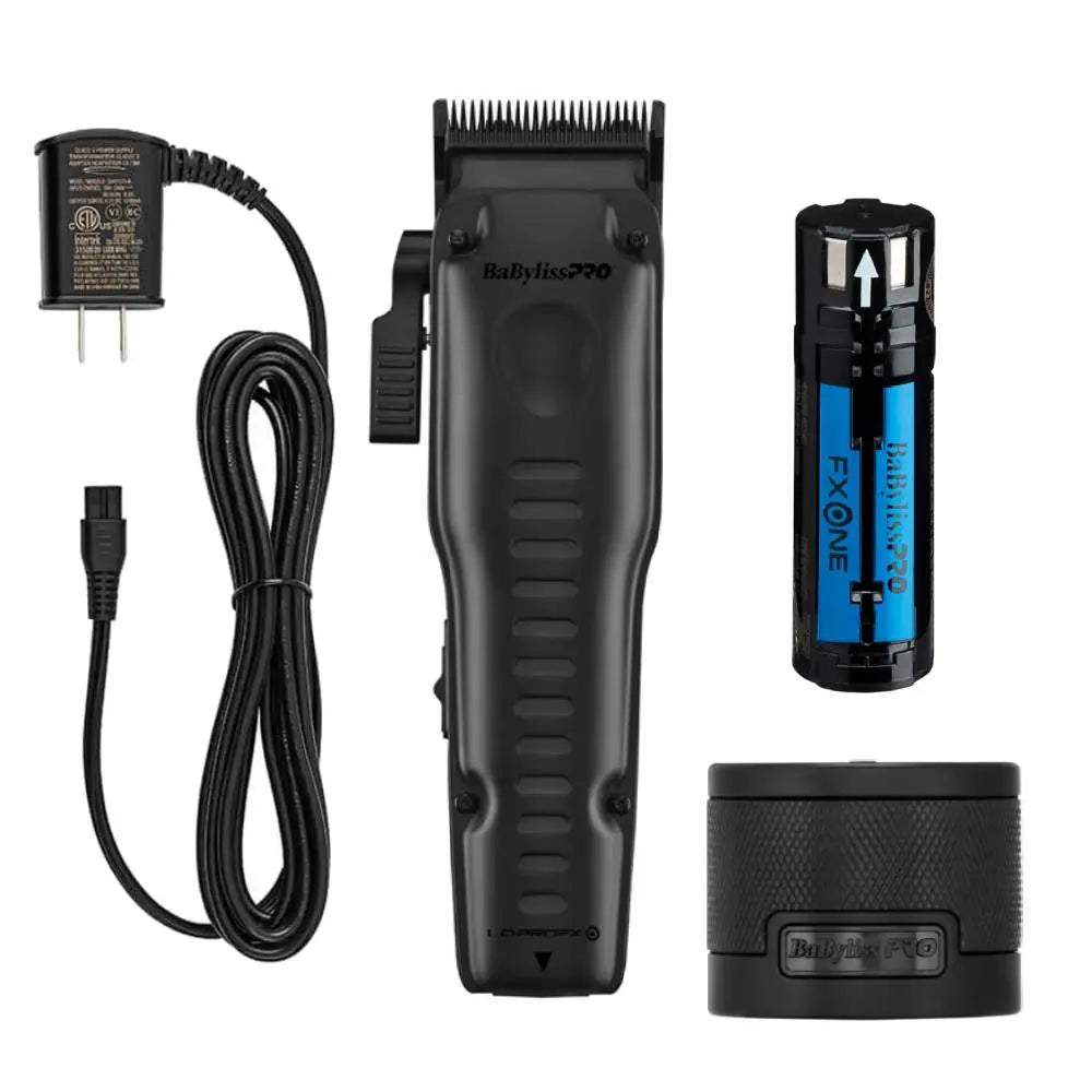 BaBylissPRO FXONE LO-PRO Matte Black Interchangeable Battery Cordless Clipper - TOOL ONLY (FX829MBLT)