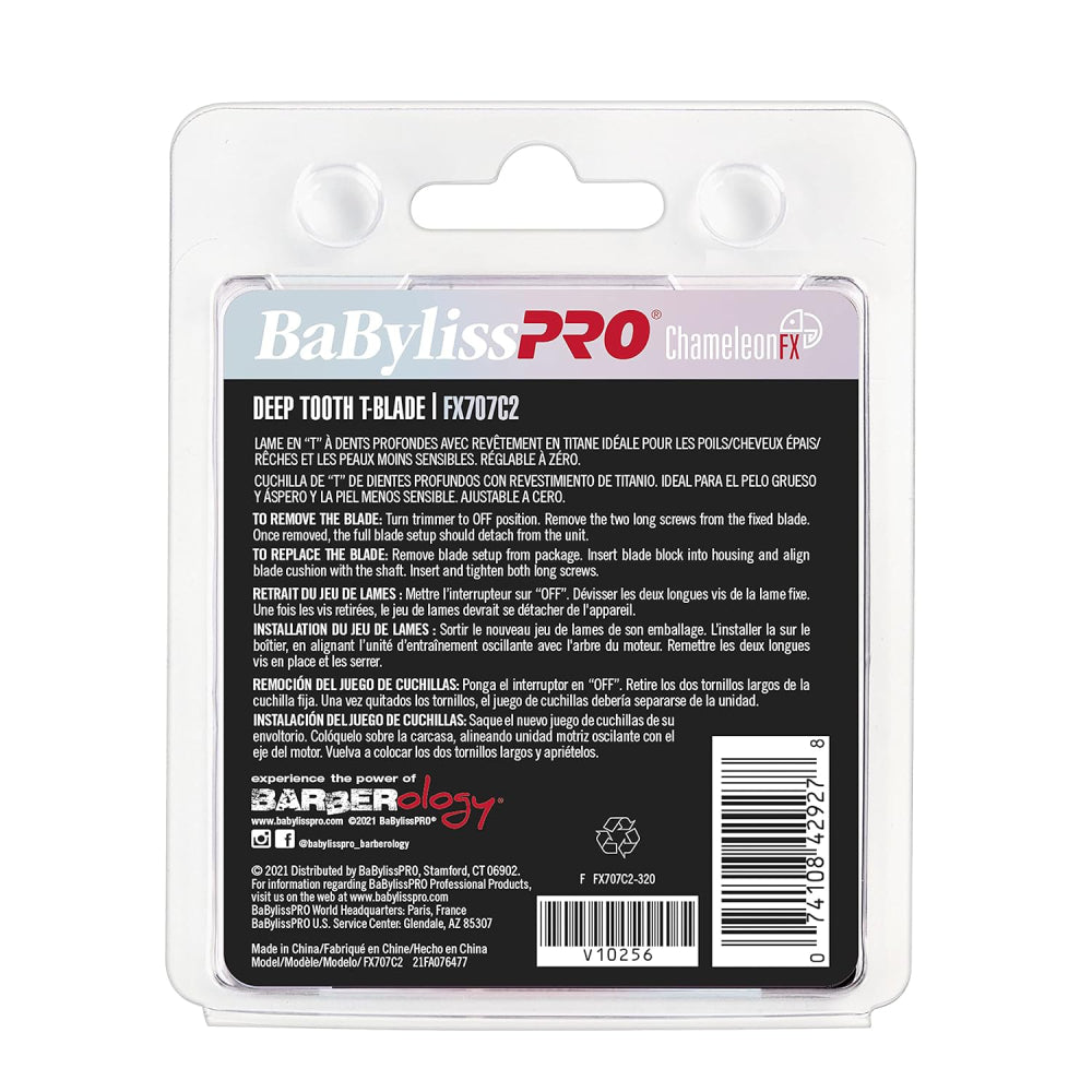 BaByliss Pro ChameleonFX Deep-Tooth T-Blade (FX707C2) — image 3