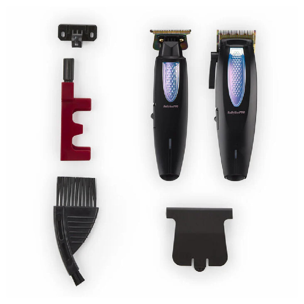 BaByliss Pro Limited Edition Iridescent Lithium FX+ Cord/Cordless Ergonomic Clipper & Trimmer Set (FX73HOLPKRB) — image 7