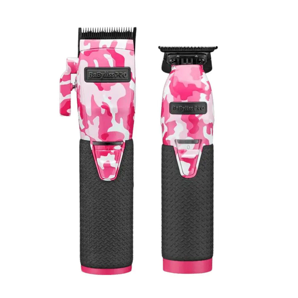 Babyliss Pro LimitedFX Pink Camo Clipper and Trimmer Combo #FXHOLPKCAMPK — image 1