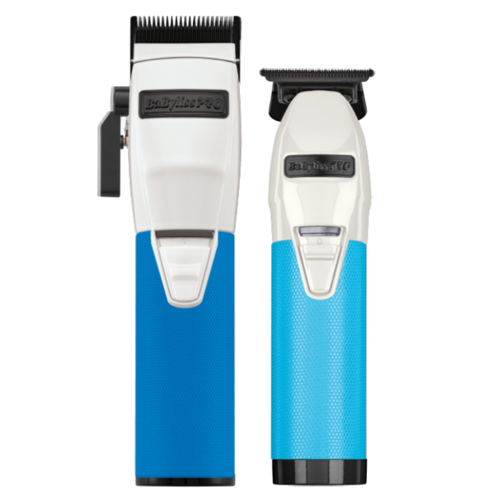 BaByliss Pro LimitedFX Clipper + Trimmer (White, Blue) (Combo) — image 1