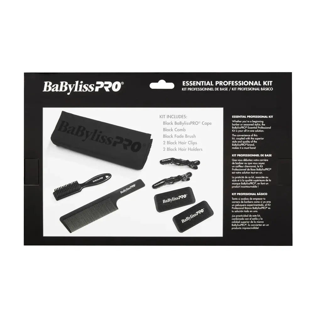 Babyliss Pro Essential Professional Kit (Cape + Comb + Fade Brush + 2x Hair Clips + 2x Hair Holders)