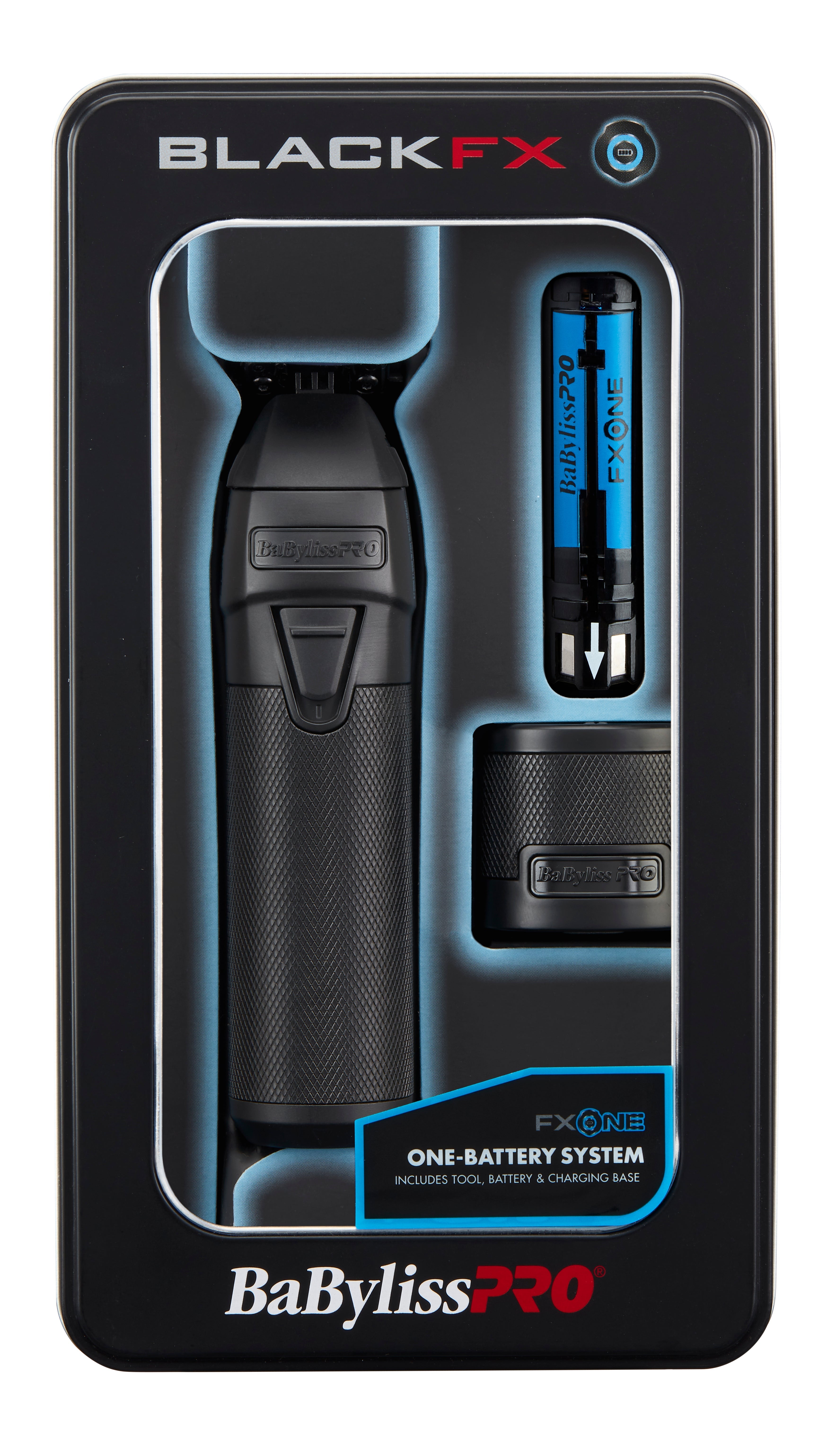BaBylissPRO FXONE BLACKFX All-Metal Interchangeable-Battery Cordless Trimmer (FX799MB) — image 6