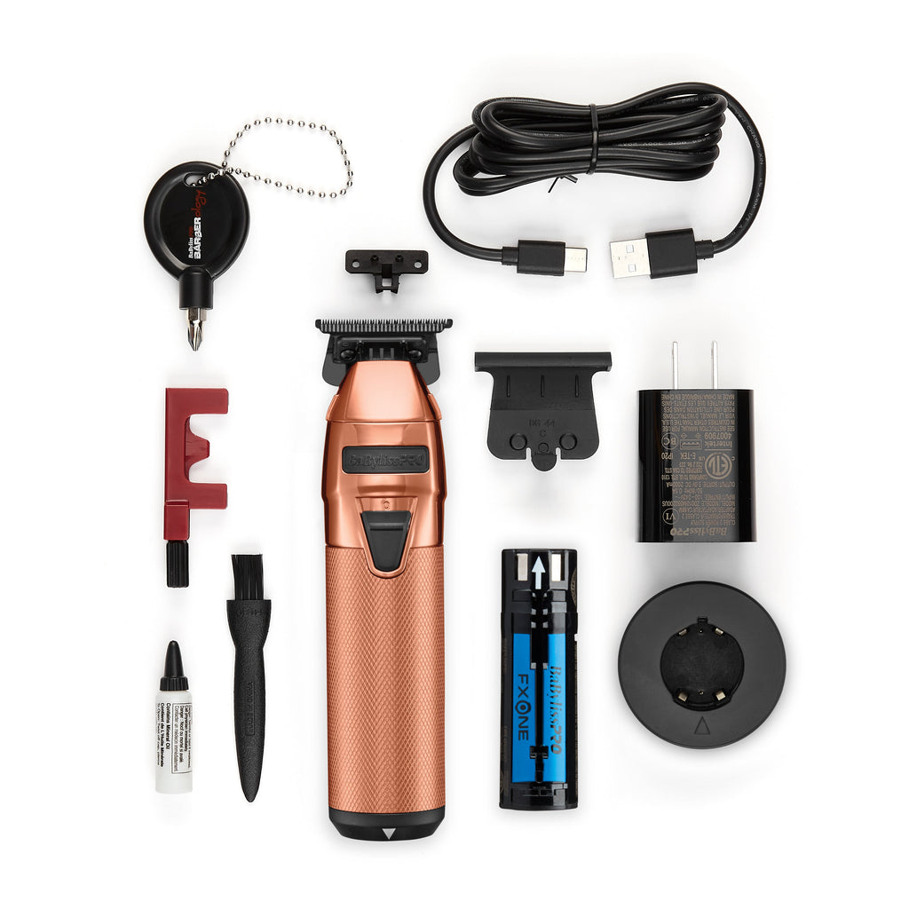 BaBylissPRO FXOne Rose GoldFX All-Metal Interchangeable-Battery Cordless Trimmer (FX799RG) — image 2