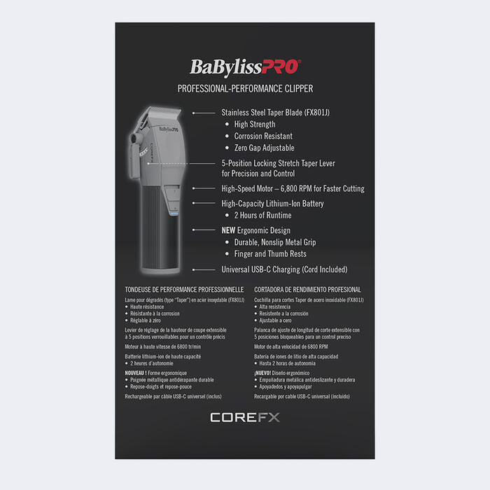 BaBylissPRO CoreFX Cordless Clipper (FX86) — image 13