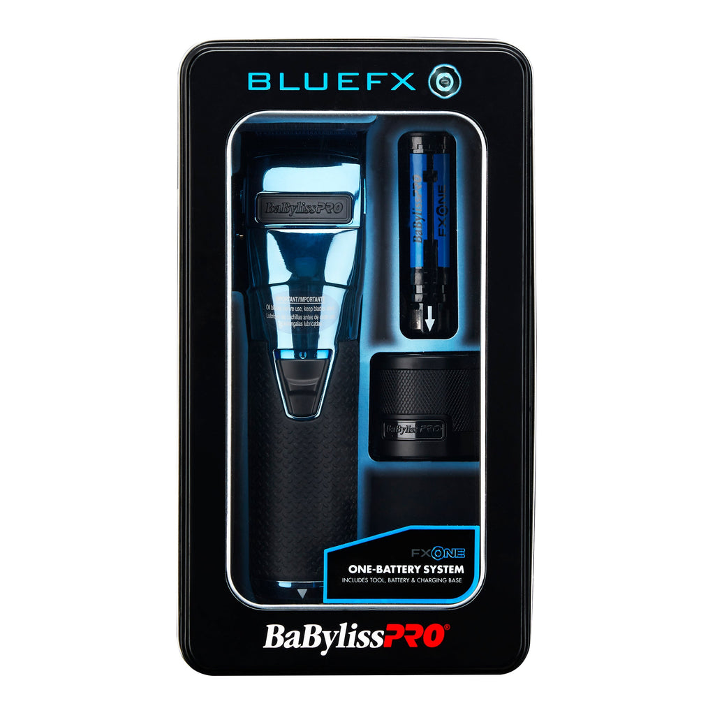 BaBylissPRO FXONE BlueFX Limited Edition Black & Blue All-Metal Interchangeable-Battery Cordless Clipper (FX899BL) — image 6