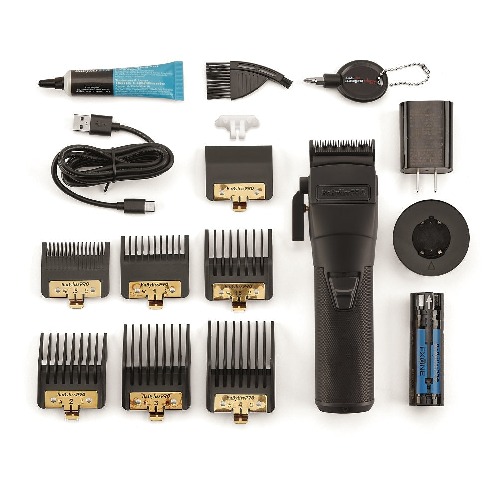 BaBylissPRO FXONE BLACKFX All-Metal Interchangeable-Battery Cordless Clipper (FX899MB) — image 5