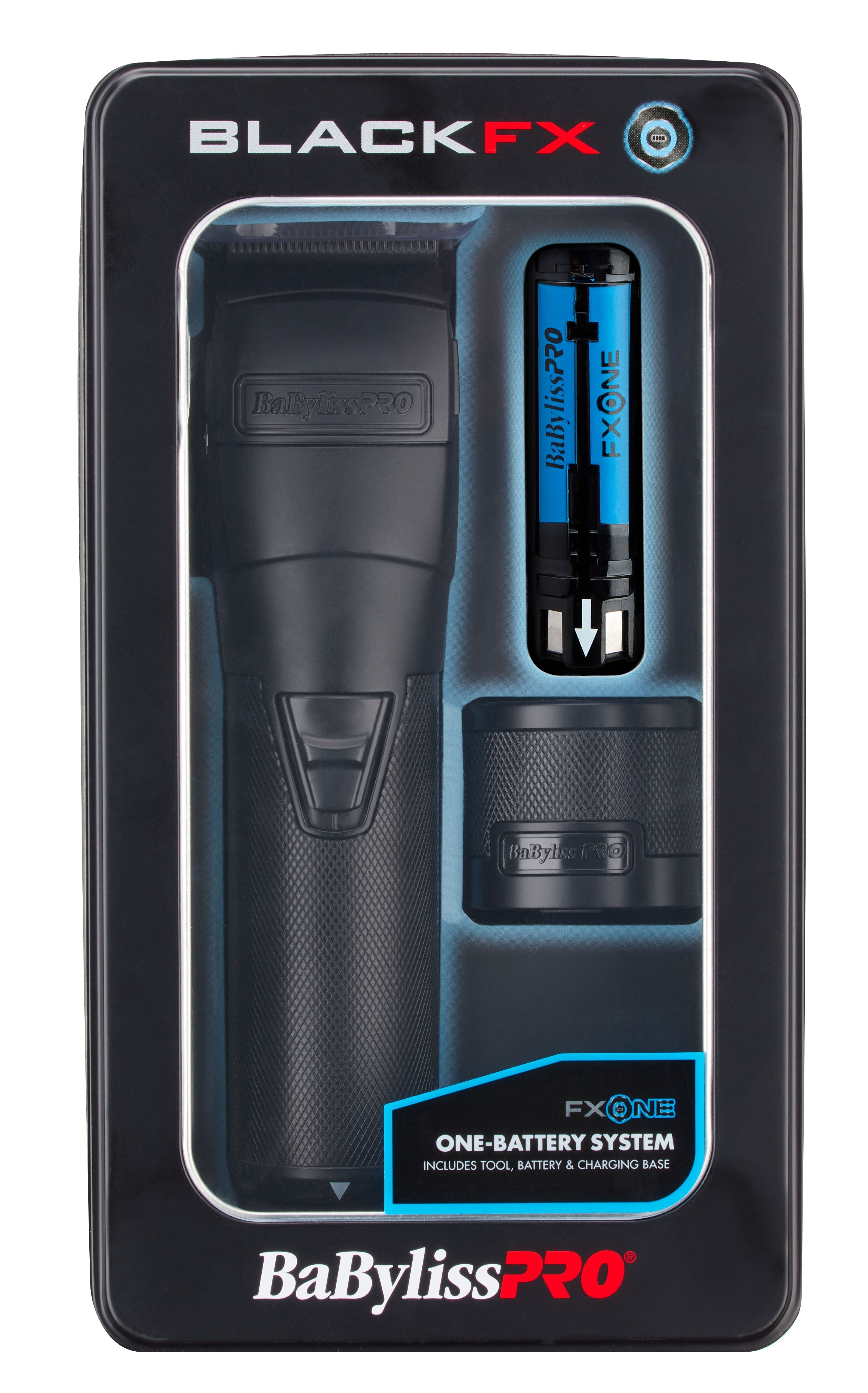 BaBylissPRO FXONE BLACKFX All-Metal Interchangeable-Battery Cordless Clipper (FX899MB) — image 6