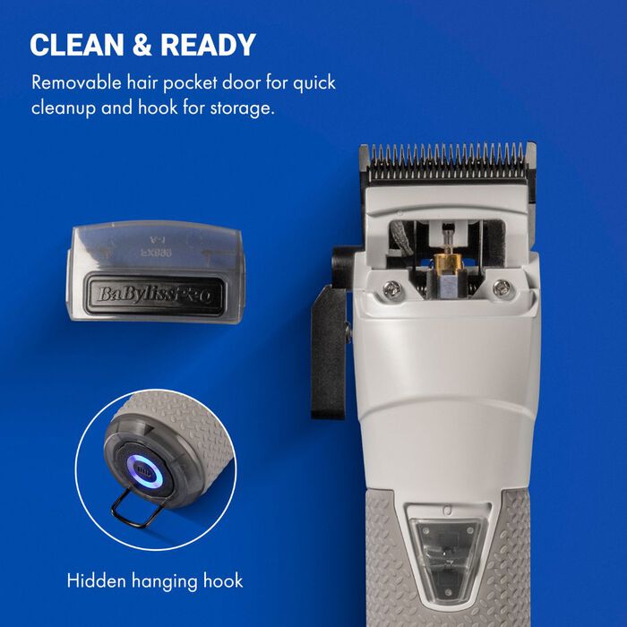 BaBylissPRO FXONE All-Metal Interchangeable-Battery Cordless Clipper - Frostbyte Limited Edition (FX899TW) — image 5