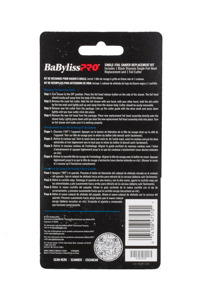 BaBylissPRO UV-Foil Replacement Single Foil w/ Cutter for FXLFS1 (FXLRF1) — image 2