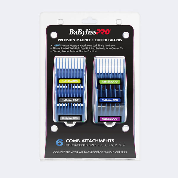BaBylissPRO 6pc Magnetic Precision Clipper Guard Set (FXPCMG) — image 2