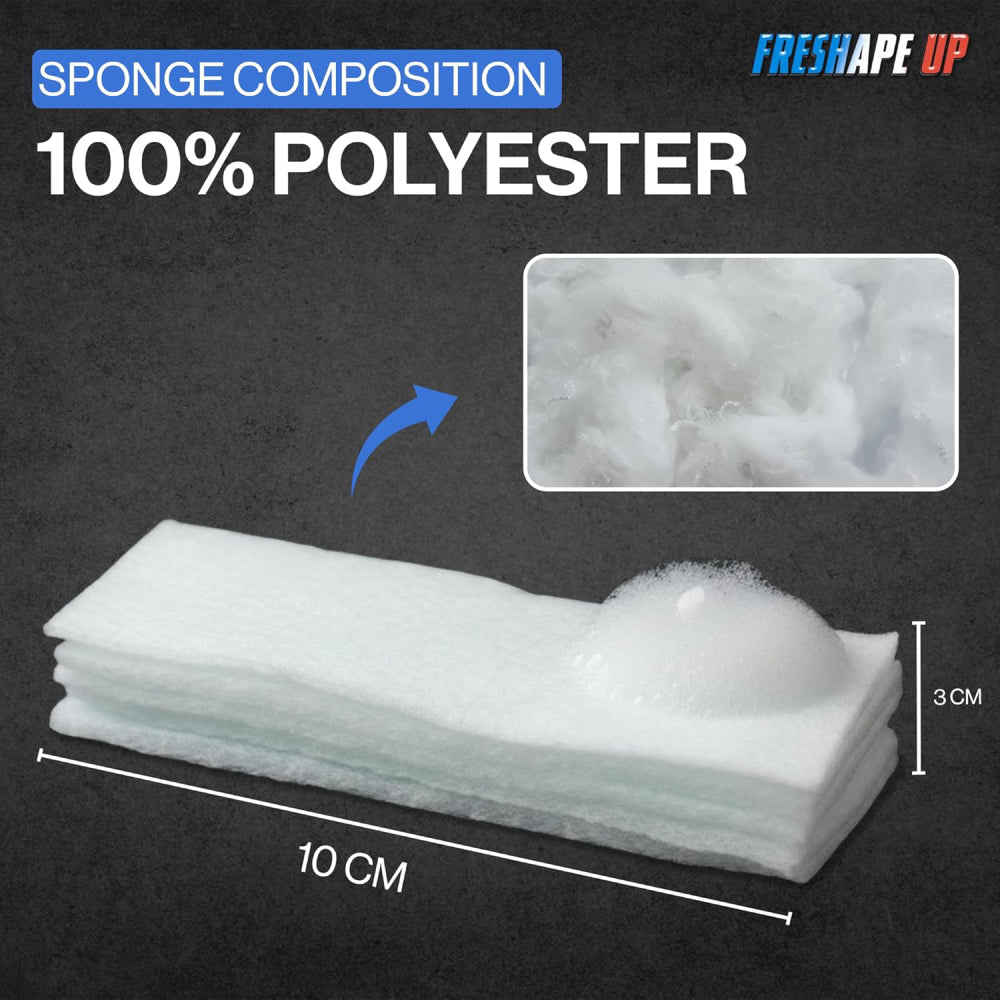 Freshape Up 100 Packs – Barber Shampoo Infused Sponges for Hairline Cleaning (No Rinse)