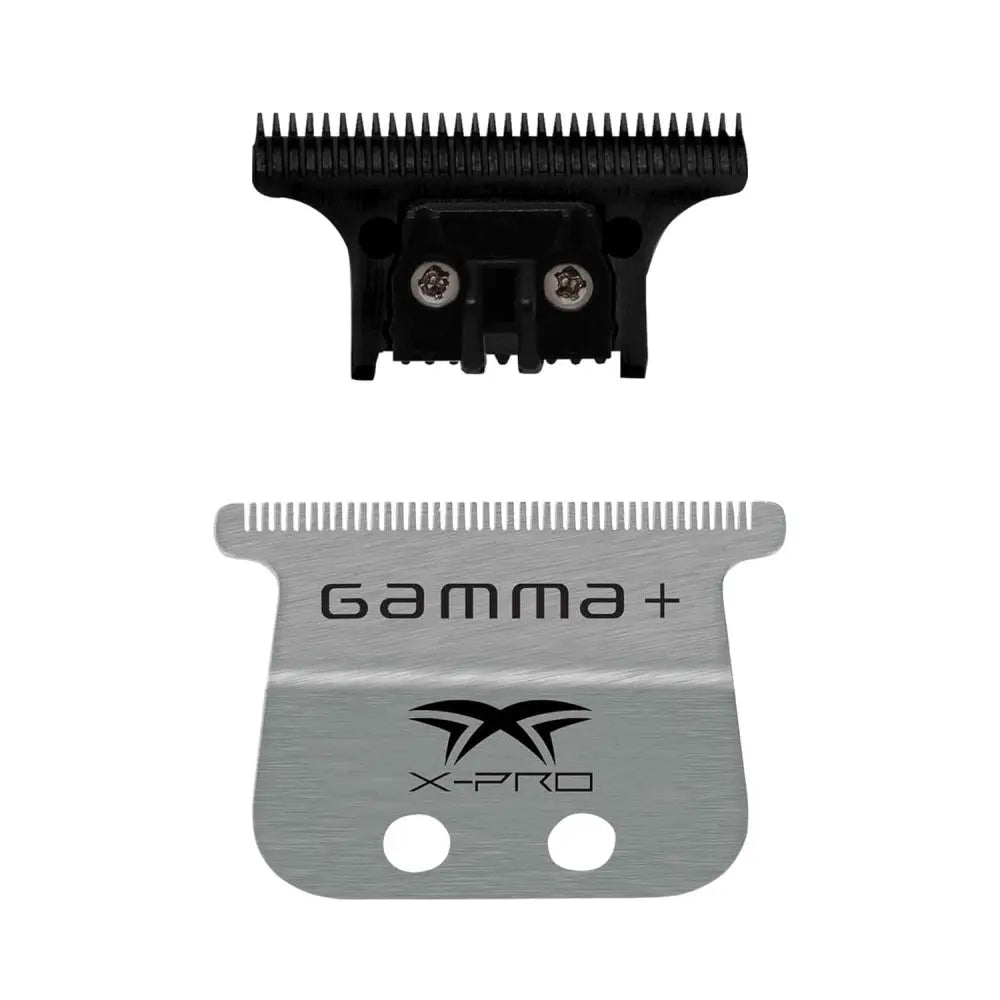 Gamma+ X-Pro Stainless Steel Blade + Black Carbon Diamond DLC The One Cutting Trimmer Blade Set (GP528SB)
